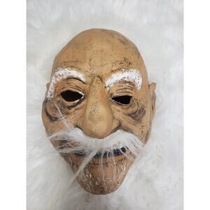 Vintage Halloween Mask 2006‎ Paper Magic Group PMG Old Man White Hair